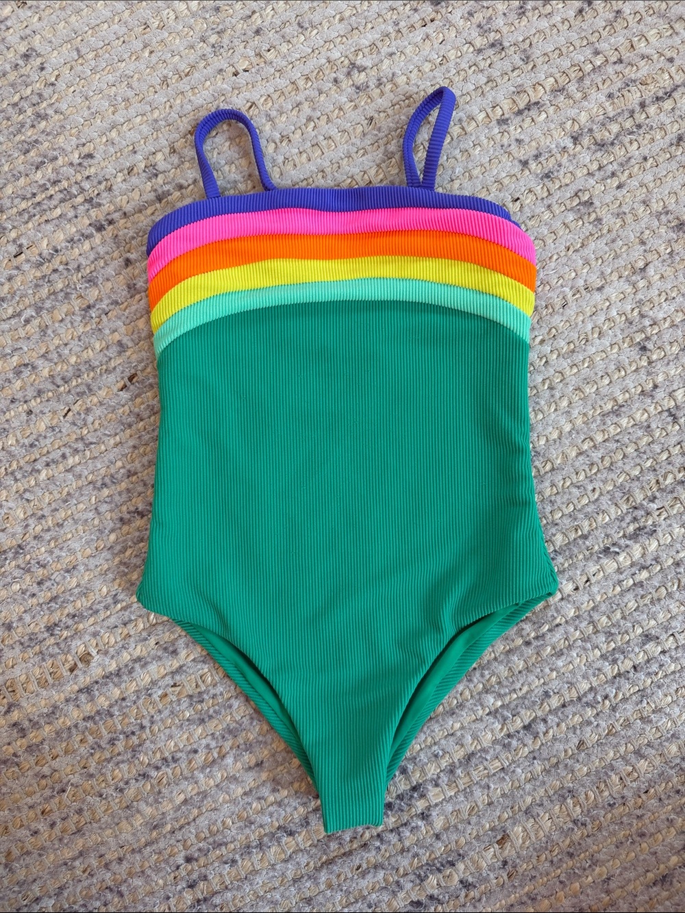 Beach Riot Little Jessa One Piece Technicolor Swimsuit size 5/6